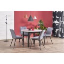 Стол обеденный HALMAR RINGO кашемир/черный 102-142/102